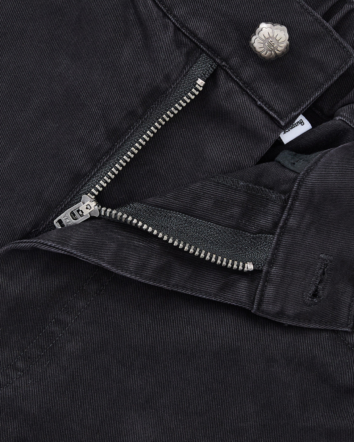 BLACK ACCORDION CHINO PANTS - Image 8