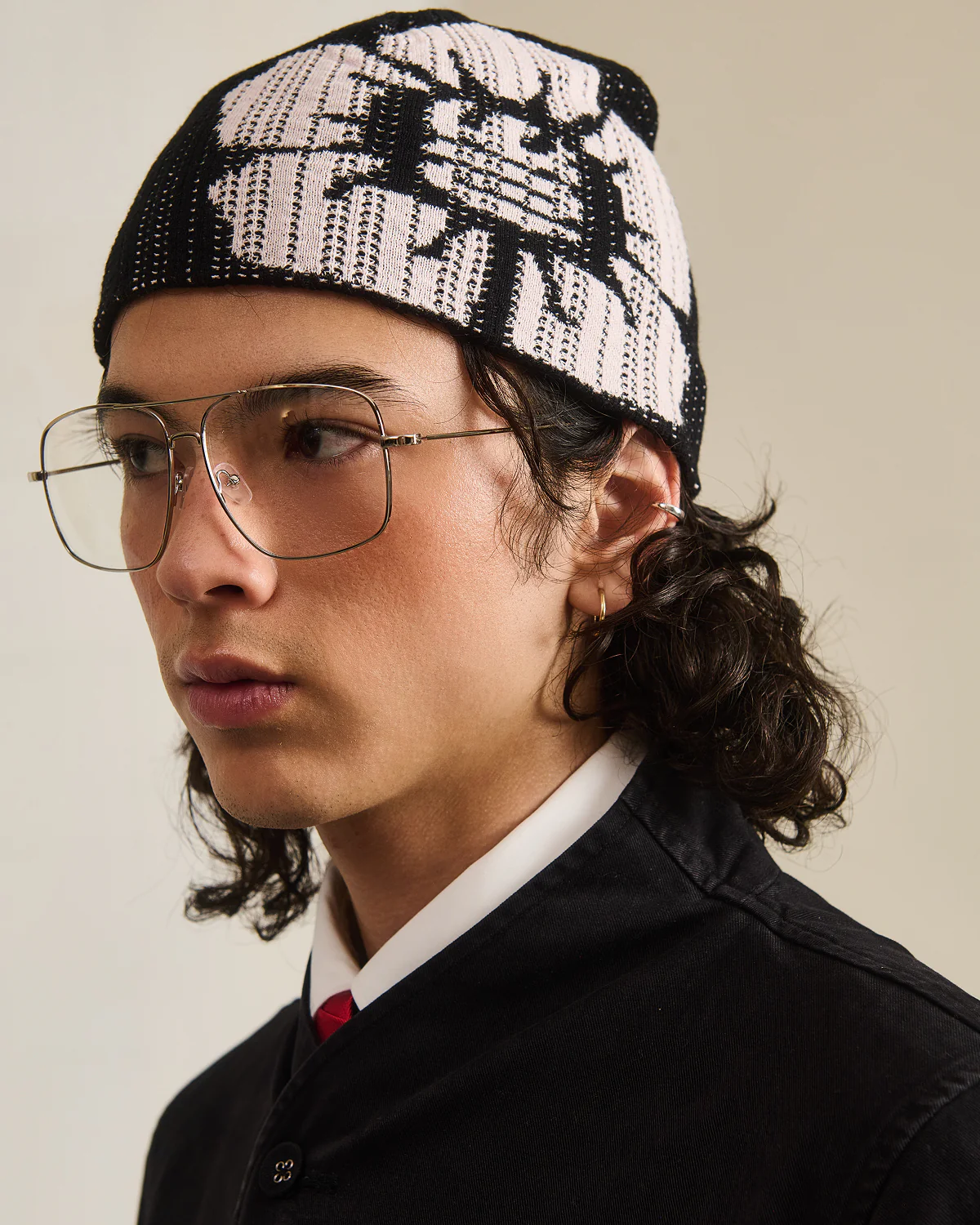 BLACK DDUL KNIT BEANIE - Image 3