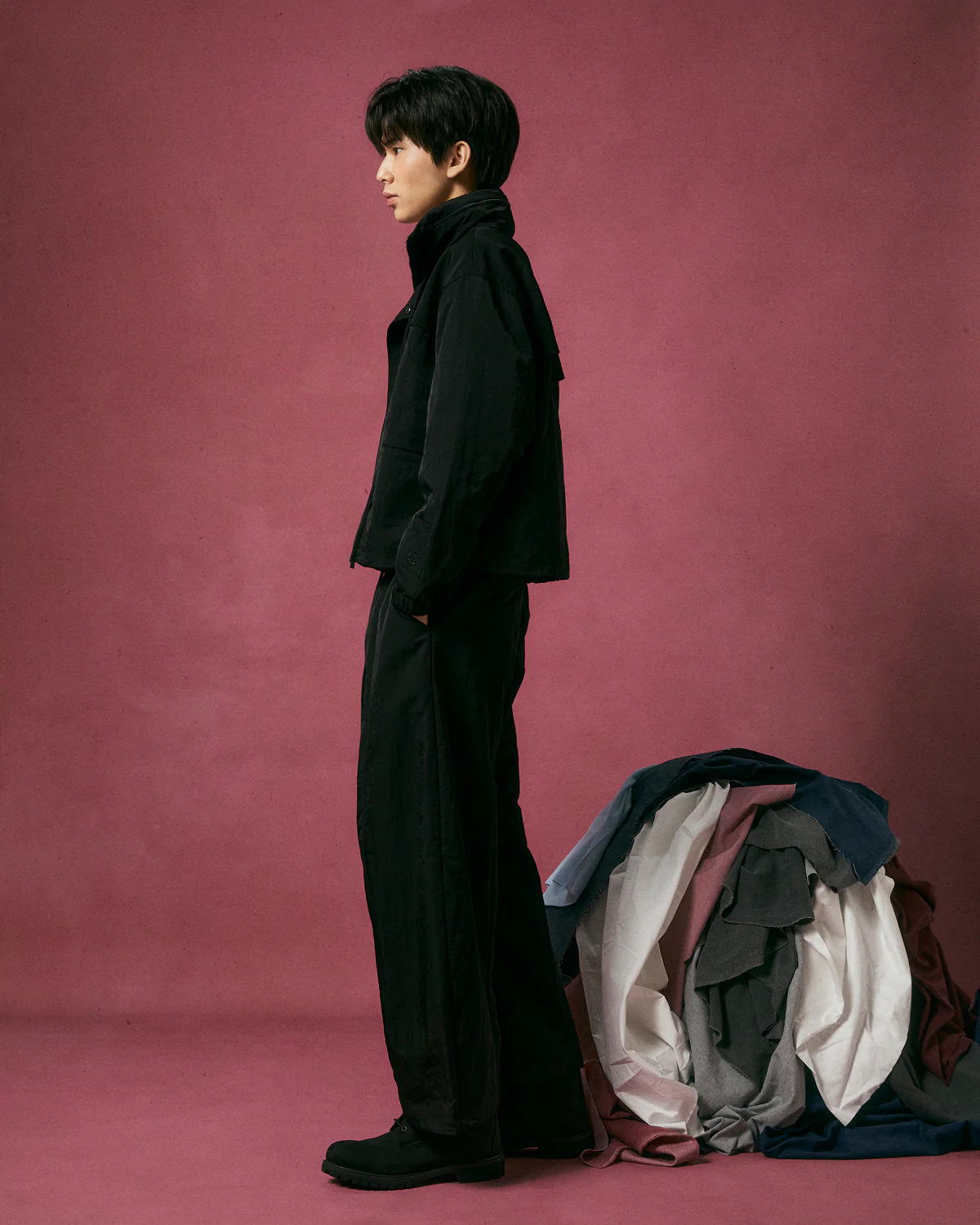 BLACK HANBOK TRACK JACKET - Image 5