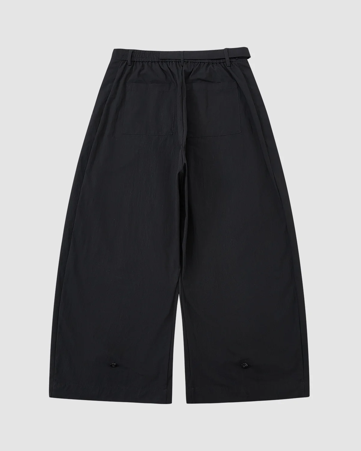 BLACK PLEATED PALAZZO PANTS - Image 6