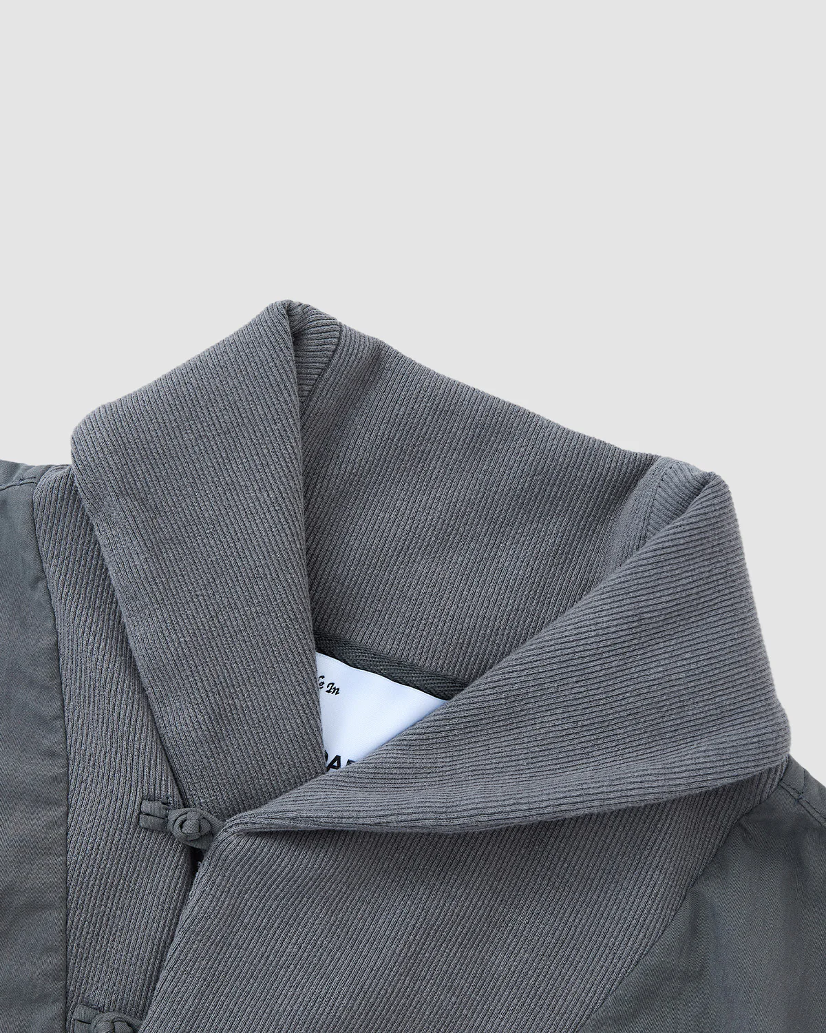 CHARCOAL SHAWL COLLAR ANORAK - Image 3