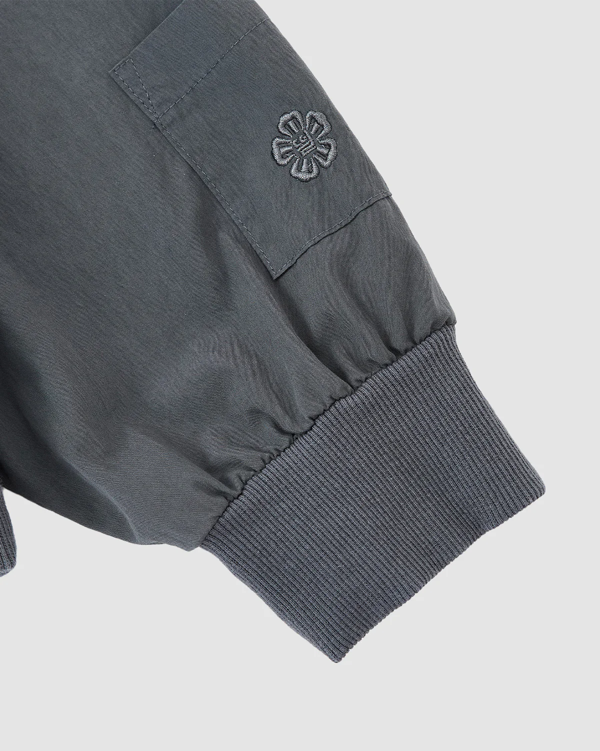 CHARCOAL SHAWL COLLAR ANORAK - Image 5