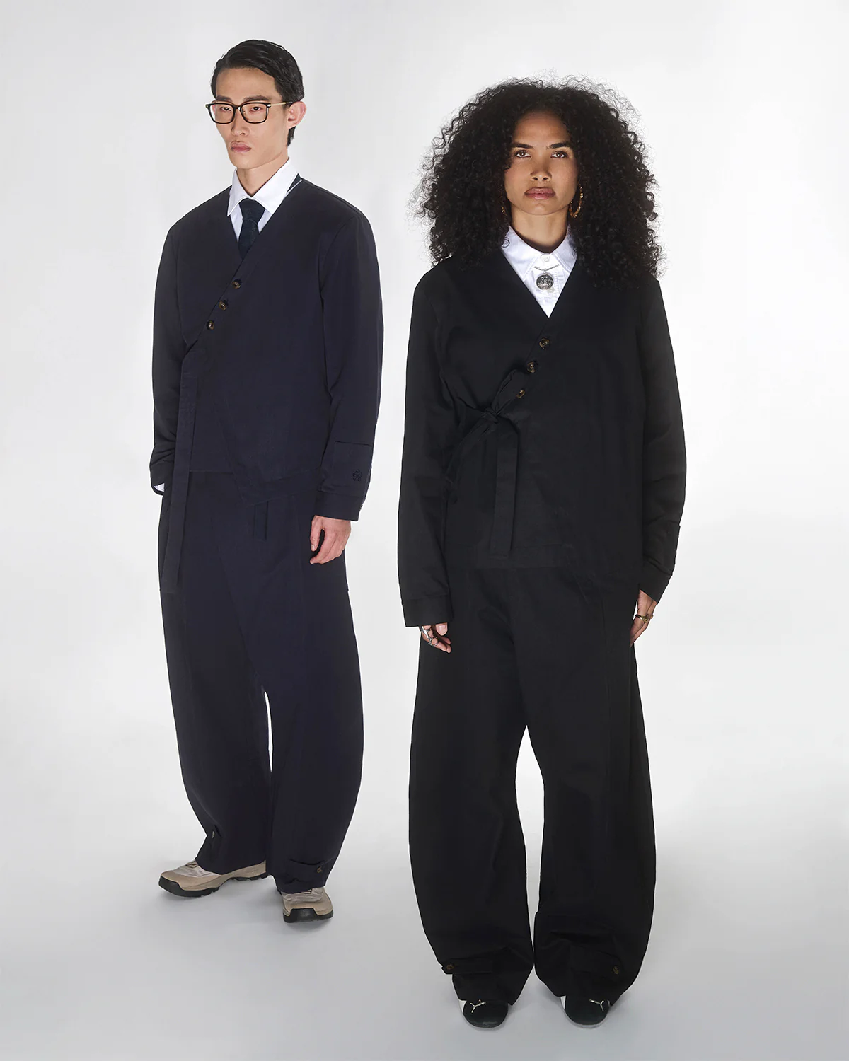 NAVY HANBOK TIE BLAZER - Image 11