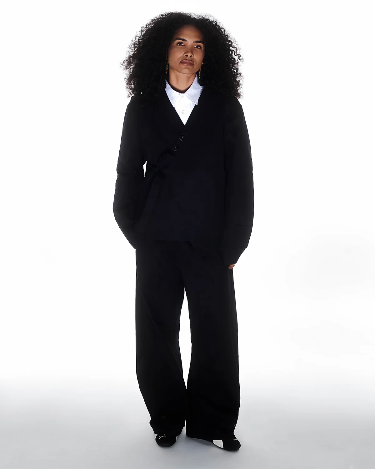 BLACK HANBOK BALLOON PANTS - Image 8