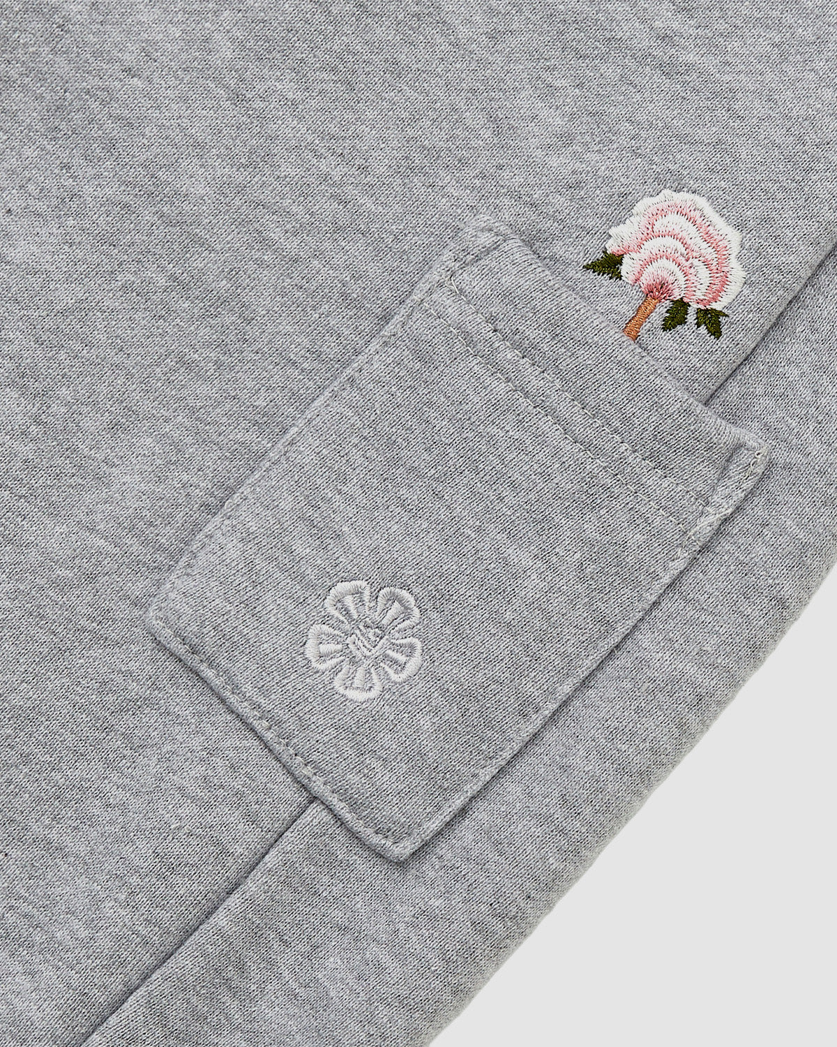 HEATHER GREY WRAP SWEATBAJI - Image 3