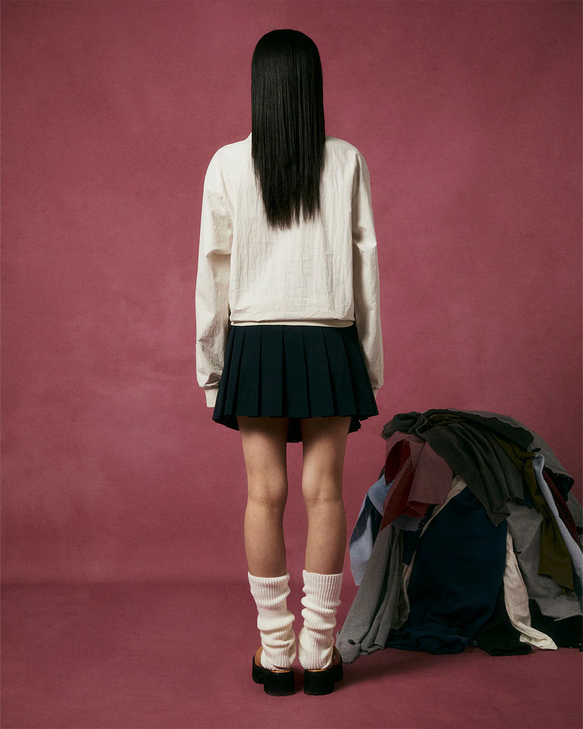IVORY SHAWL COLLAR ANORAK - Image 5