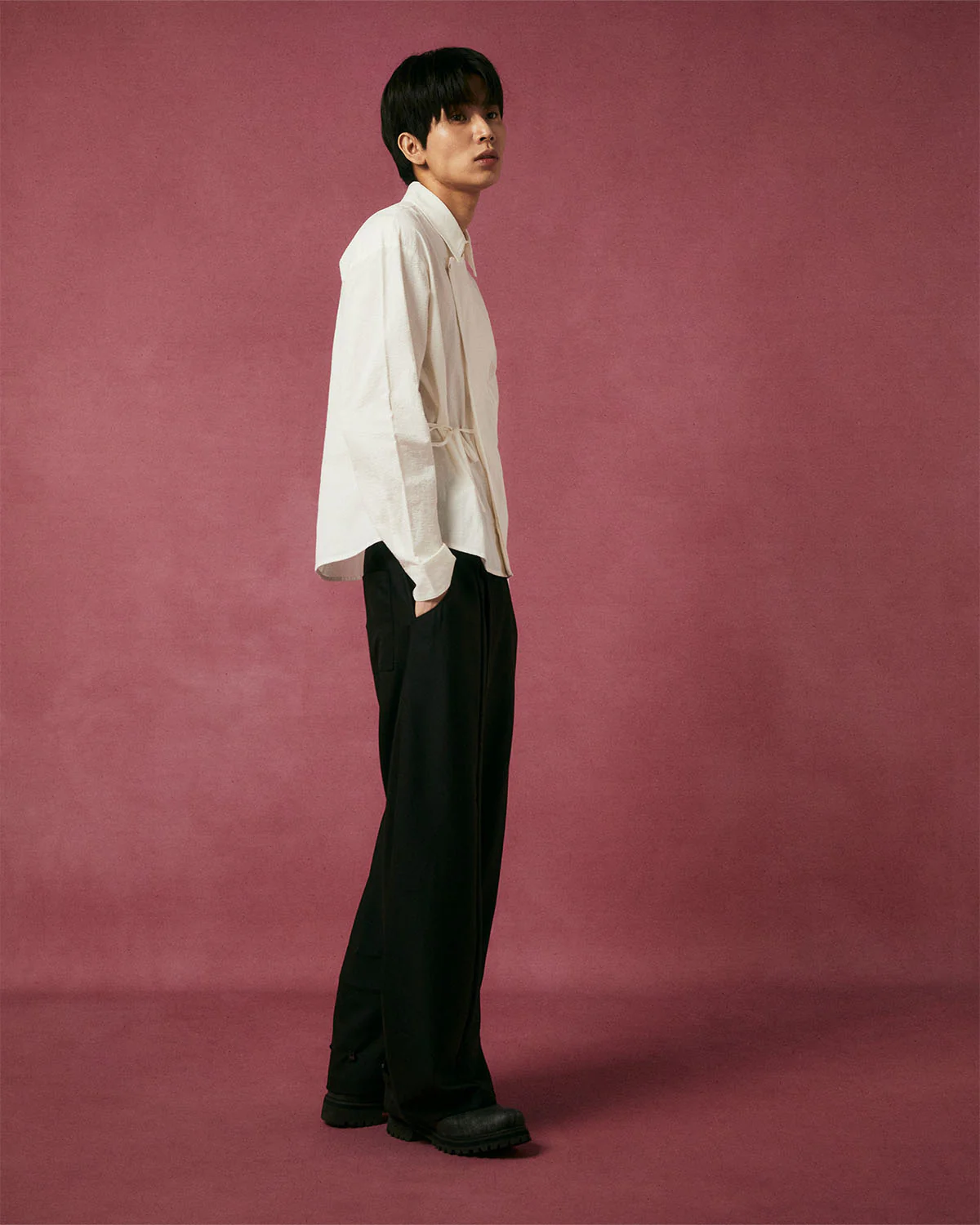 IVORY TIE GORUM SHIRT - Image 4