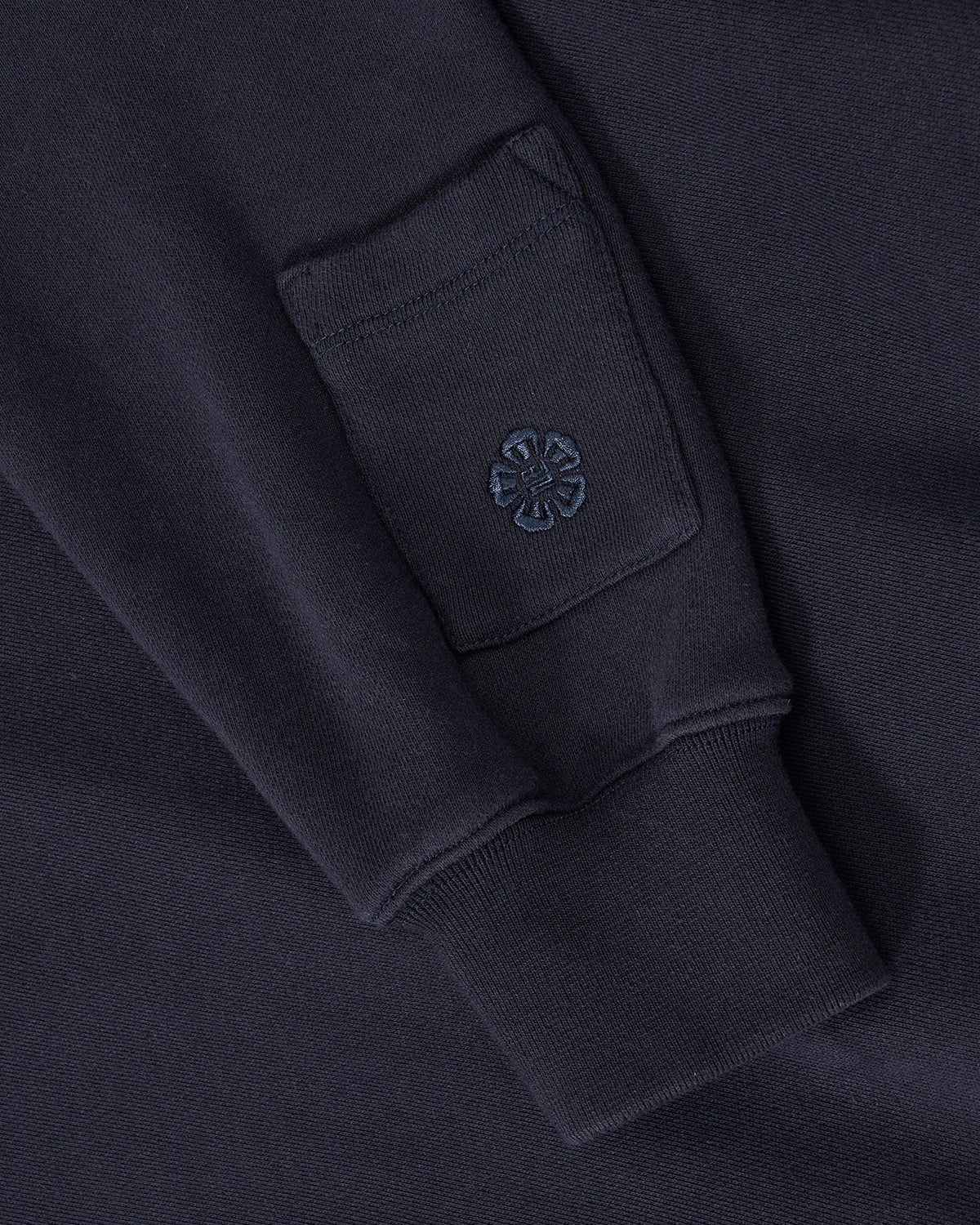 NAVY KNIT TIE HOODIE - Image 11