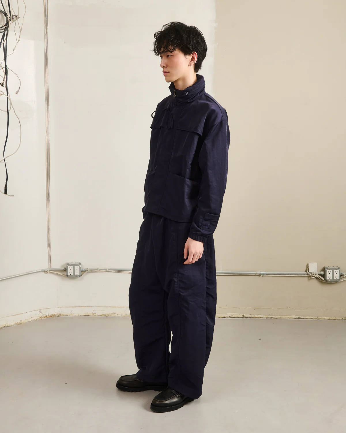 NAVY HANBOK TRACK JACKET - Image 5