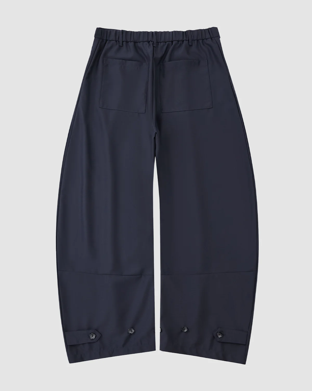 NAVY PLEATED HANBOK SLACKS - Image 2