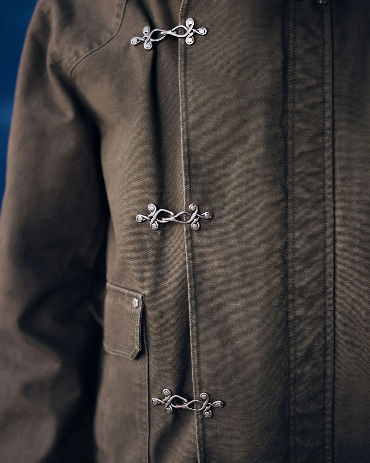 OLIVE FIREMAN CLASP JACKET - Image 6