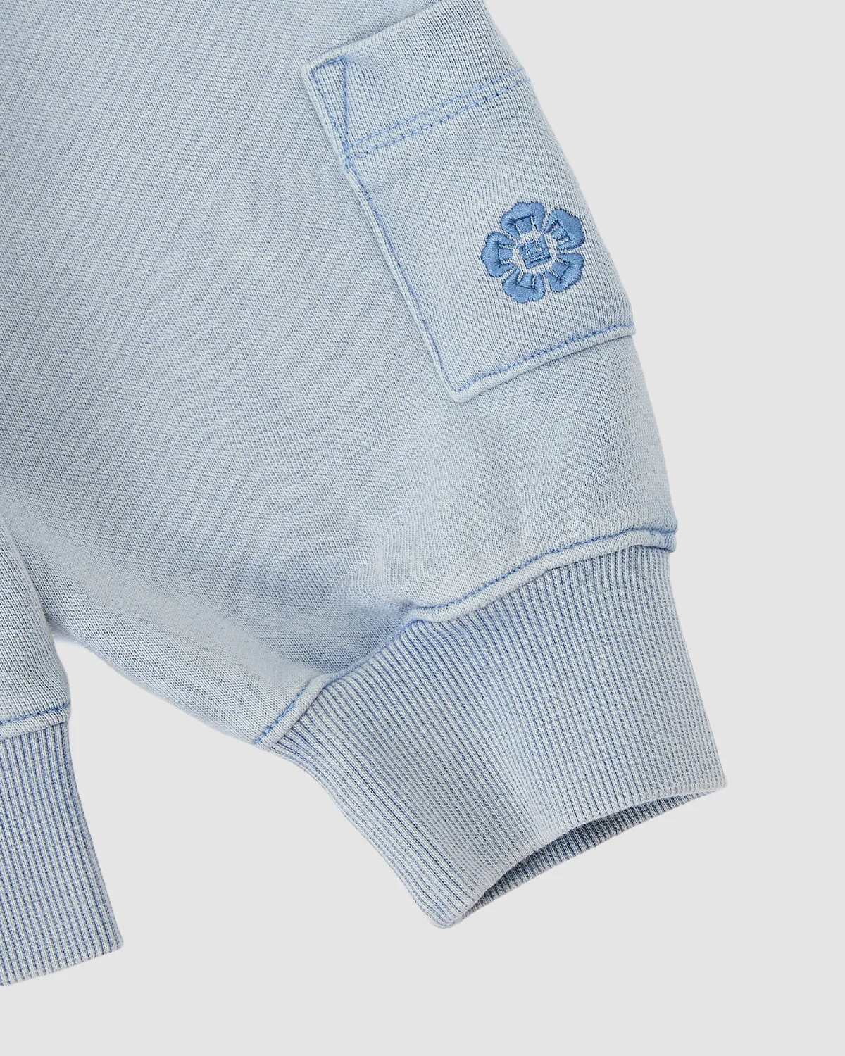 SKY BLUE COCOON HOODIE - Image 8